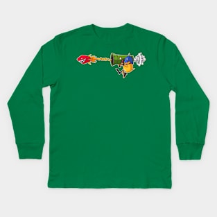 chicken war Kids Long Sleeve T-Shirt